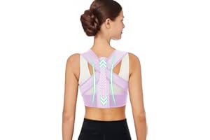 WNIEYO Posture Corrector for Women – Adjustable Back Brace for Neck Hump Hunchback, Upper Back Support for Better Posture Pain Relief – Ideal for Slouching Kyphosis Correction (S-M)