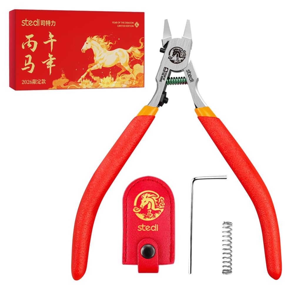 stedi Ultimate Model Nippers, Ultra-Thin Single-Edge with Protective Case, Sprue Cutter for Gundam Repairing Plastic Model and Fixing, for Gunpla Model, 2026