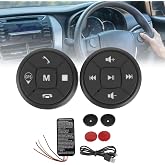 EIMSOAH Bluetooth Steering Wheel Control, Button Controller, USB Charging Car Multi-Function Steering Wheel Button Switch Control for Volume GPS Navigation Control