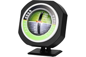 TOPINCN LED Car Inclinometer, Outdoor Slope Meter Tilt Level Gauge Gradient Balancer for Vehicle, Boat, RV Electronic Tool, Luminous Angle Clinometer