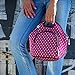 LunchFox Eco-Friendly Insulated Neoprene Lunch Bag Tote for Women, Pink/Red - The Melrose