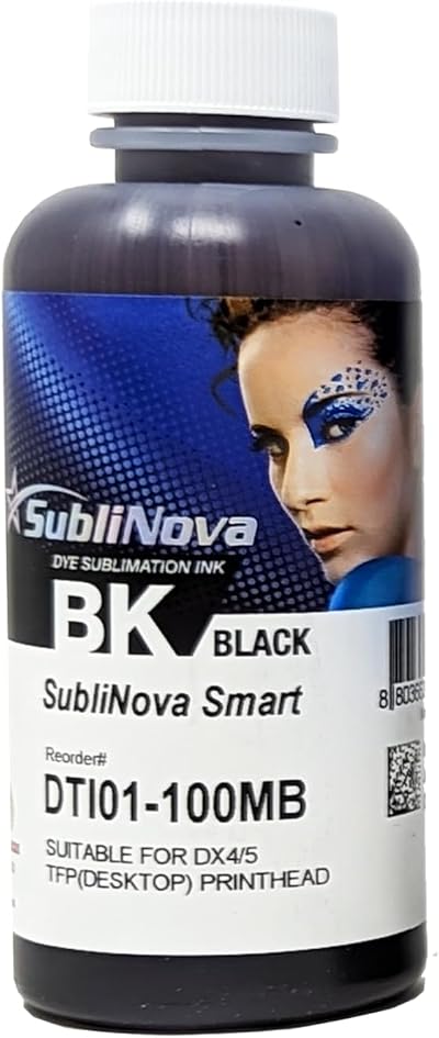 Ink Experts Sublinova Smart DTI Dye Sublimation Ink Black 100ml Professional