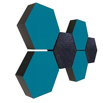 Schallabsorber Akustik-Dämm-Set < 6 Elemente Ø30cm / Dicke 7cm > - 2 Farben