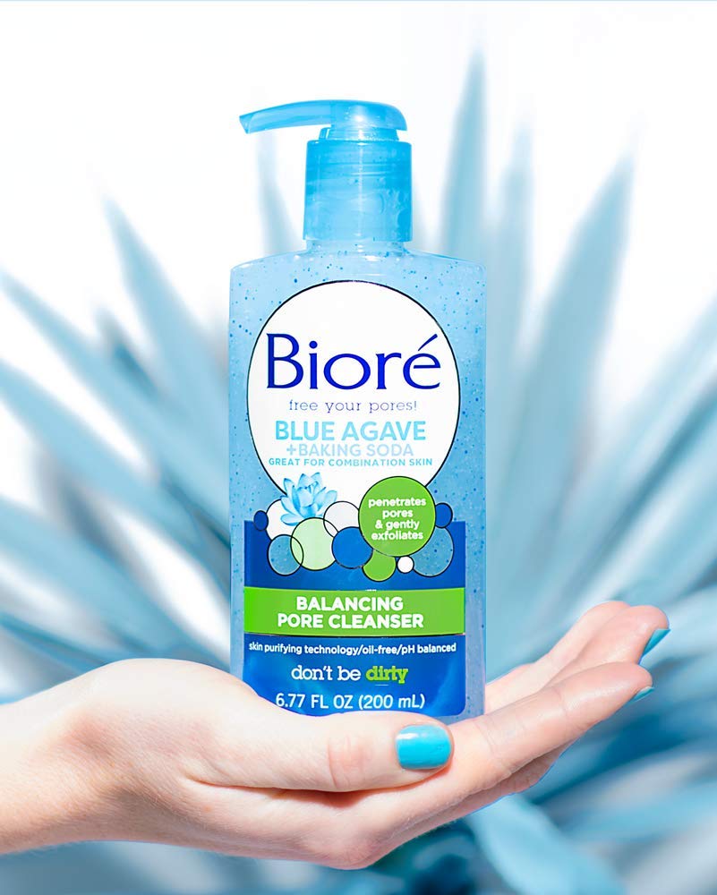 Biore Daily Baking Soda Liquid Cleanser for Combination Skin, 6.77