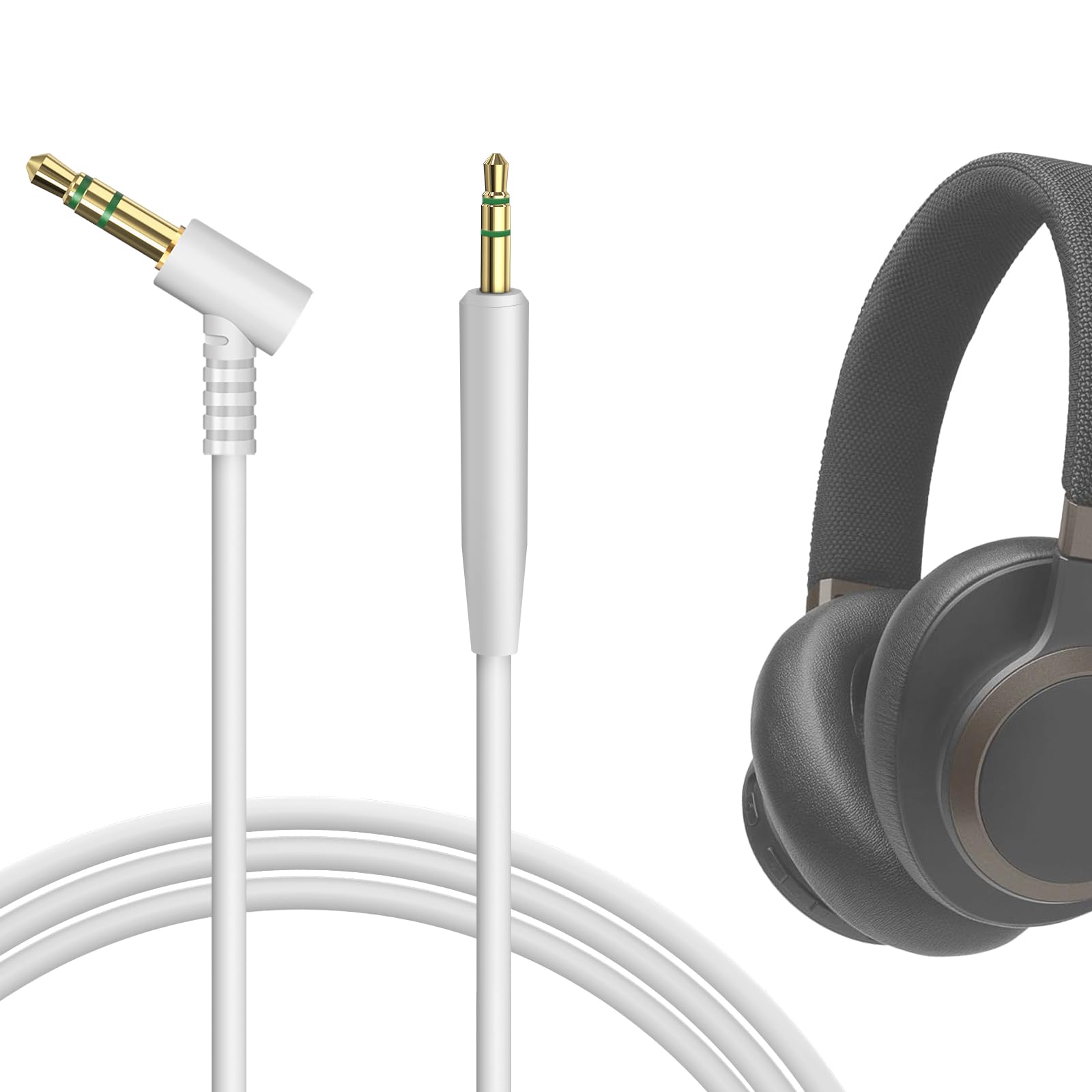 GEEKRIA Audio Cable Compatible with JBL Tune 770NC/760NC/720BT/660NC, Live 650BTNC/500BT Headphones, 2.5mm to 3.5mm Replacement Stereo Cord (4 ft /1.2 m)