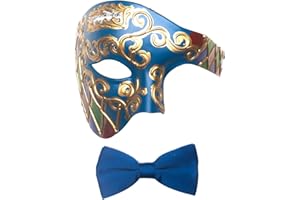 Seglorwy Mens Mask Phantom of the Opera Mask Venetian Mask for Masquerade Party Christmas Halloween Carnival Mardi Gras