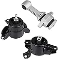 JDMON 3Pcs Engine Motor Trans Mount Replacement for 2011-2016 Hyundai Elantra 1.8L, Accent, Veloster, 2012-2017 Kia Rio, Forte 1.6L Compatible with A71004, A71047, 9797, A71029, A71031, A71020