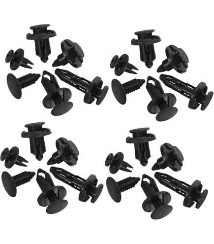 10 Clips Para Paneles De Puertas Interiores De Nailon Negro