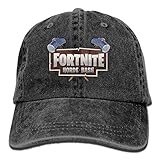 VR4U Fortnite-Horde Adjustable Vintage Washed Denim Baseball Cap Dad Hat Black