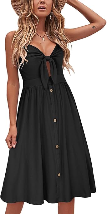 black floral sundress