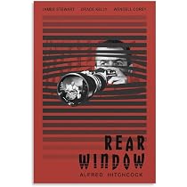Amazon.com: Rear Window Poster Alfred Hitchcock Movie Poster Wall ...
