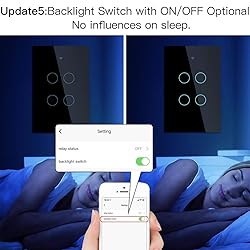 MOES 2.4GHz WiFi Wall Touch Smart Switch Neutral