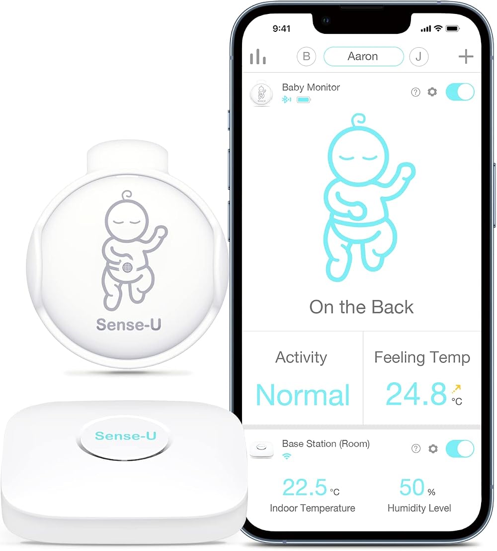 Sense-U Smart Baby Monitor 3 Sleep Movement Rollover Temperature Humidity