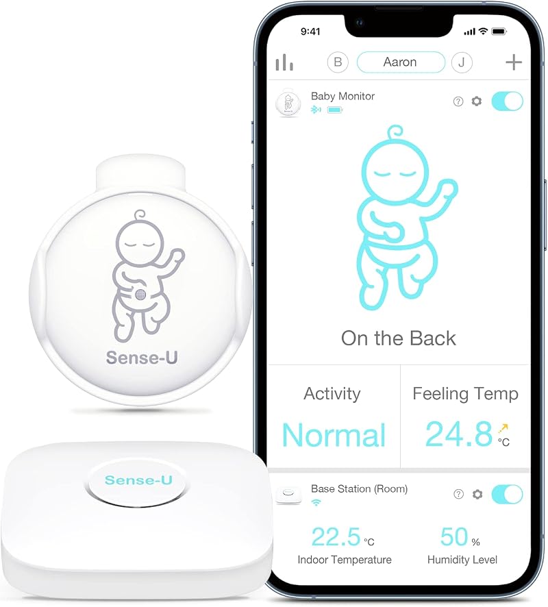 Sense-U Smart Baby Monitor 3 Sleep Movement Rollover Temperature Humidity