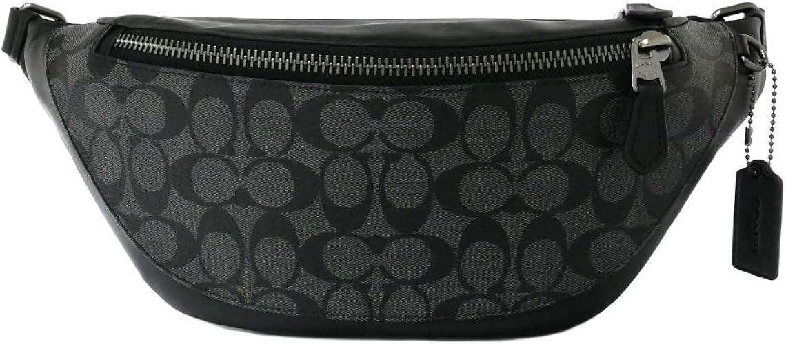 Amazon コーチ Coach メンズ レディース ボディバッグ シグネチャー ベルトバッグ ウェストバッグ ブラック系 F Qbmi5 コーチアウトレット 並行輸入品 ボディバッグ ワンショルダー