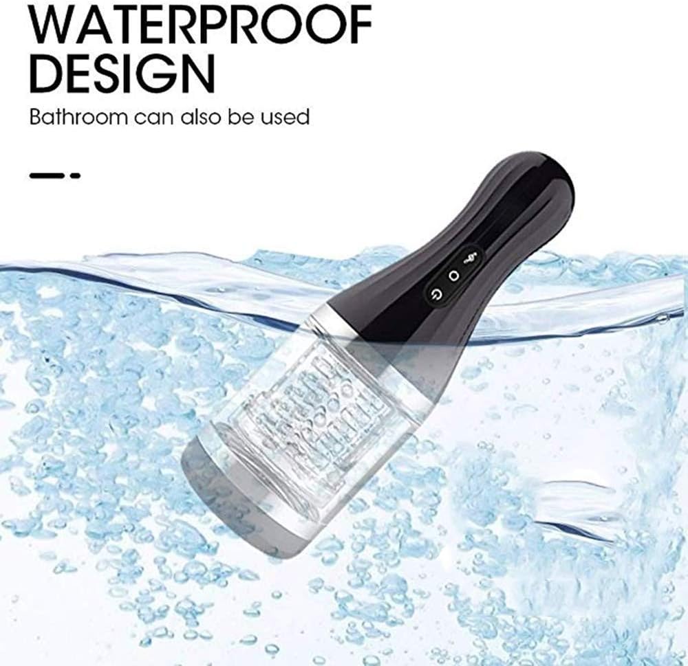WGYYW Men Smart Sucking Piston Vibrating Toy Male Sucker Deep Throat Oral Tongue Licking Strong Sucking Thrusting Sleeves for Men