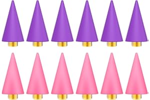 OIFEN 12Pcs Replacement Wax Tips for Rhinestone Picker Tool (Pink+Lilac)