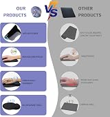 Giecy Gel Mouse Pad Wrist Rest Ergonomic Non-Slip 9.6x8.6in Blue Marble view 3