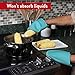 The Ultimate Silicone Oven Mitts / Pot Holders. Unique Design Makes These Kitchen Mittens Heat Resistant Up To 500°F, Non-Slip & Flexible for the Highest Protection & Performance (Teal, 1 Pair)