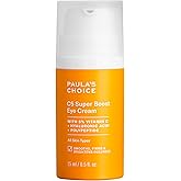 Paula's Choice C5 Super Boost Eye Cream for Dark Circles, Puffy Eyes, Fine Lines & Crow’s Feet, Eye Repair Cream with 5% Vitamin C, Hyaluronic Acid & Peptides, Fragrance Free, 0.5 fl oz