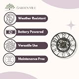 Garden Mile Vintage Open Face Green Wall Clock 30cm Outdoor Waterproof Clock view 8