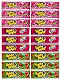 Hubba Bubba Gum Variety Pack of 18 - Strawberry Crush, Outrageous Original, and Strawberry Watermelon