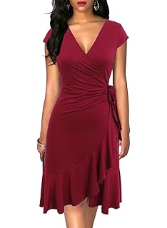 my whole heart burgundy long sleeve wrap dress