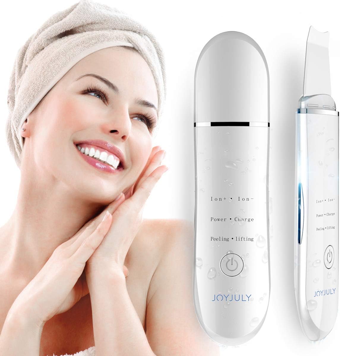 Skin Scrubber Face Spatula, Facial Cleansing Scraper Peel Pores Cleanser，Blackhead Removal Acne Extractor Skin Exfoliation White