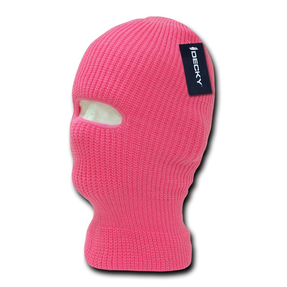 Decky Neon 1 Hole Face Mask - Pink