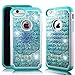 iPhone 7 case, for Apple iPhone 7 (4.7 inch) Protective Case Dual Layers Unique Design [Drop Protection Shock Resistant] Crystal Jewel Bling Case by Zase (Diamond Teal Lotus Flower)