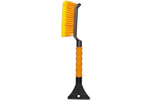 EcoNour 17" Snow Brush & Ice Scraper for Car Windshield | Automotive Snow Brush with Ergonomic Foam Grip | Heavy-Duty Winter Car Accessories | Ideal for Effortless Snow Removal in Cars