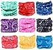 KALILY 9pcs Galaxy Headband Bandana - Neck Gaiter Balaclava Face Mask Headwear Shield Scarf