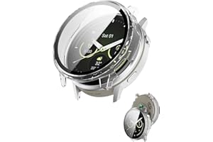 Case for Garmin Venu 4 41mm,NOUKAJU Protective Cover Smartwatch,Built-in 9H Tempered Glass Film, Hard PC,Easy to Install,Scre