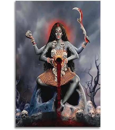 Amazon.com: The Goddess Kali The Devil Tarot Card Poster - Hindu