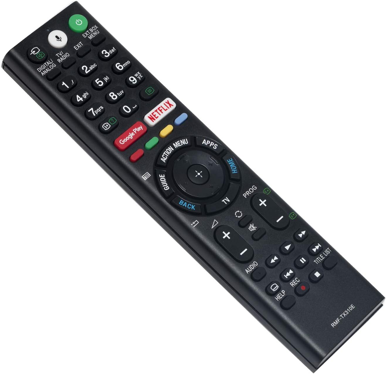 VINABTY RMFTX310E RMF-TX310E Replacement Remote Fit for Sony TV FW-43XE8001 FW-49XE8001 FW-55XE8001 KD-43XE8004 KD-43XE8005 KD-43XE8077 KD-43XE8088 KD-43XE8096 KD-43XE8099 KD-43XE8396 KD-43XF7596 - Image 4