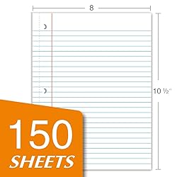 KAISA Filler Paper Loose Leaf Paper, Wide Ruled