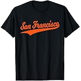 SAN Francisco SF Varsity Script Vintage Sports Jersey Style T-Shirt