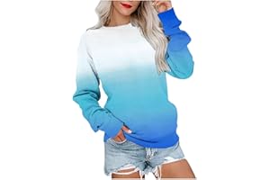 Ceboyel Long Sleeve Shirts For Women Crewneck Sweatshirt Pullover Casual Long Sleeve Tops Trendy Loose Fit Fall Clothing 2023