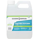 Vegetable Glycerin - 1 Liter (33.814 oz.) - Pure USP Food and Pharmaceutical Grade - Non GMO - Vegan - Sustainable Palm Derived - Humectant, Crafts, DIY, Extracts