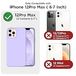 COFFKER for iPhone 12 Pro Max Case, [2X Camera