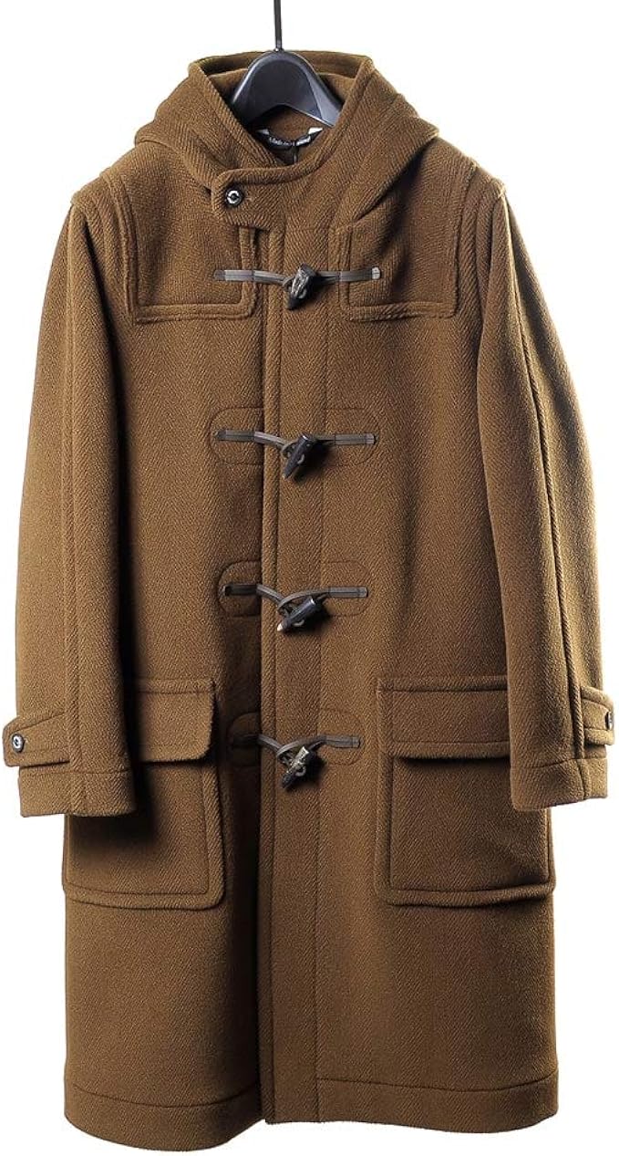 Amazon インバーティア Invertere 国内正規品 ウールヘリンボーンダッフルコート Newton Abbot Extra Long Vicuna ミディアムブラウン メンズ コート ジャケット 通販