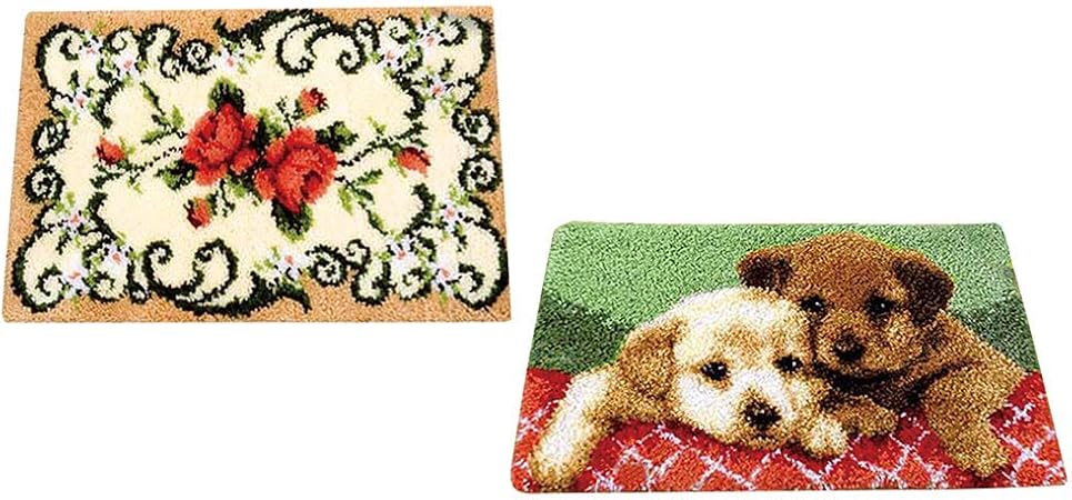 Tubayia 2 Set Diy Knupfteppich Selber Knupfen Teppich Kit Fur