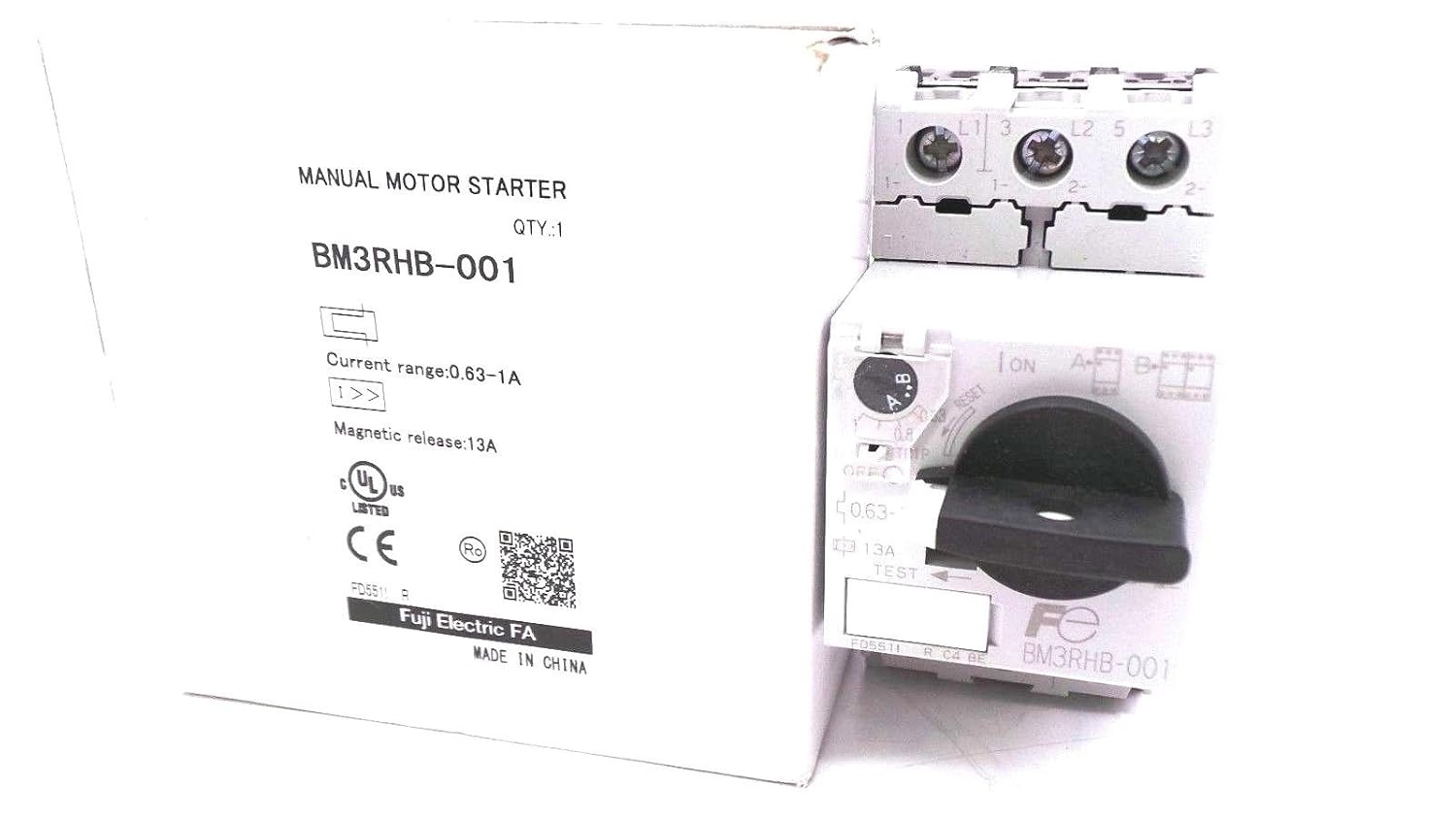 New Fuji Electric BM3RHB-001 Manual Motor Starter BM3RHB001: Amazon.com:  Industrial & Scientific