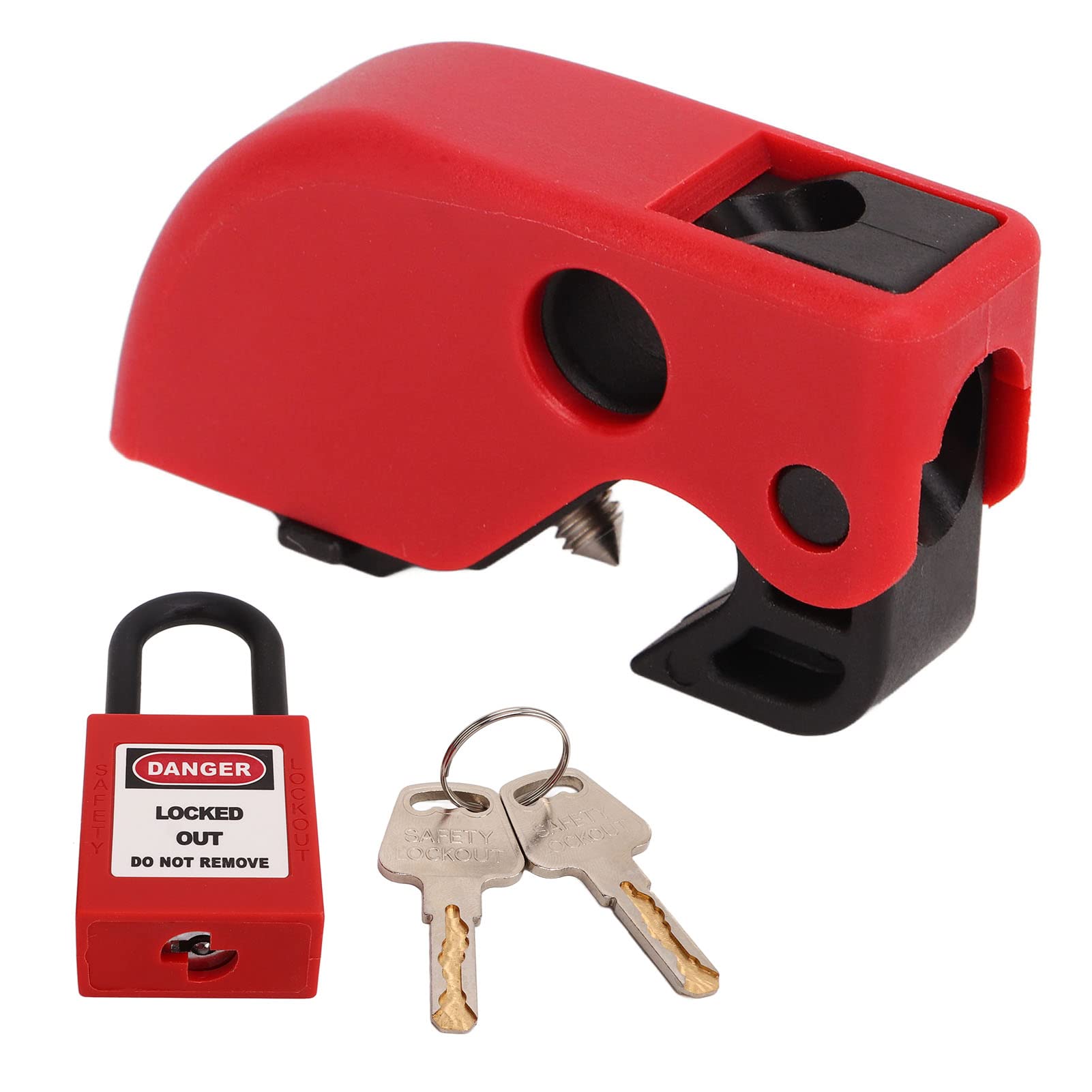 Sonew Universal LOTO Lockout Tagout Kit with Circuit Breaker Locks, Duty & Hasps for Industrial Equipment Maintenance and Electrical Compliance