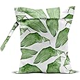 zcyxuuw Wet Bag, Wet Dry Bag, Wet Bag for Swimsuit, Travel, Beach, Pool, Diapers, Dirty Yoga Gym Clothes, Makeup Bag, Waterproof Tropical Palm Leaves Decor Jungle Palm Leaf Favors