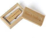RXFSP 32GB Bamboo USB Flash Drive Personalised Engraved Gift Wedding Graduation view 6