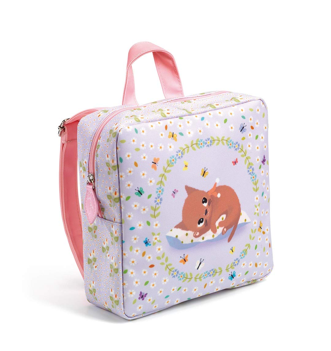 DJECO Preschool Cat Backpack (50254), Multicoloured (1)