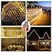 Led Net Lights 9.8ft x 6.6ft 200LED Warm White Battery Operated,Outdoor String Decorative Lights for Window Wall Sweetheart Table Background Camping Beach [Remote,8 Mode,Timer,Dimmable]