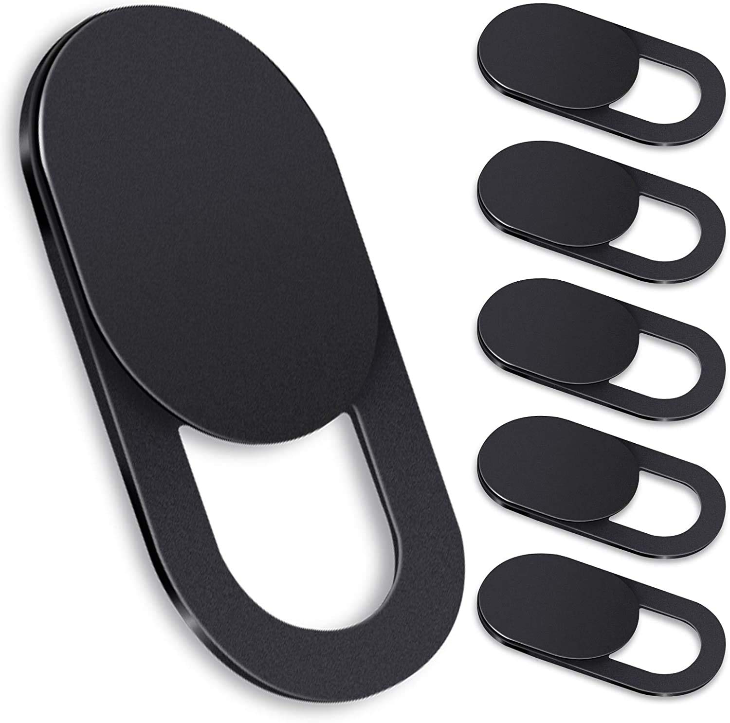Natipo Webcam Cover, Camera Cover Slide, Ultra-Thin Webcam Cover Slide Compatible for Laptop Desktops, MacBook, PC, Tablet, Cell Phone and More Accessories -Protect Your Privacy Security (6-Pack)