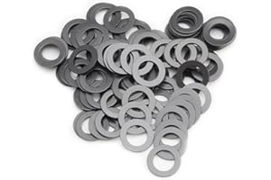 FUSHIPRO Model 1985 PTFE Coated Nylon Washers, 5x8x0.5mm (Set of 100Pcs) use with Ball Bearing Spacers for Traxxas RC Vehicles